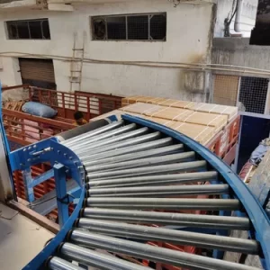 90 Degree Mild Steel Turn Roller Conveyor